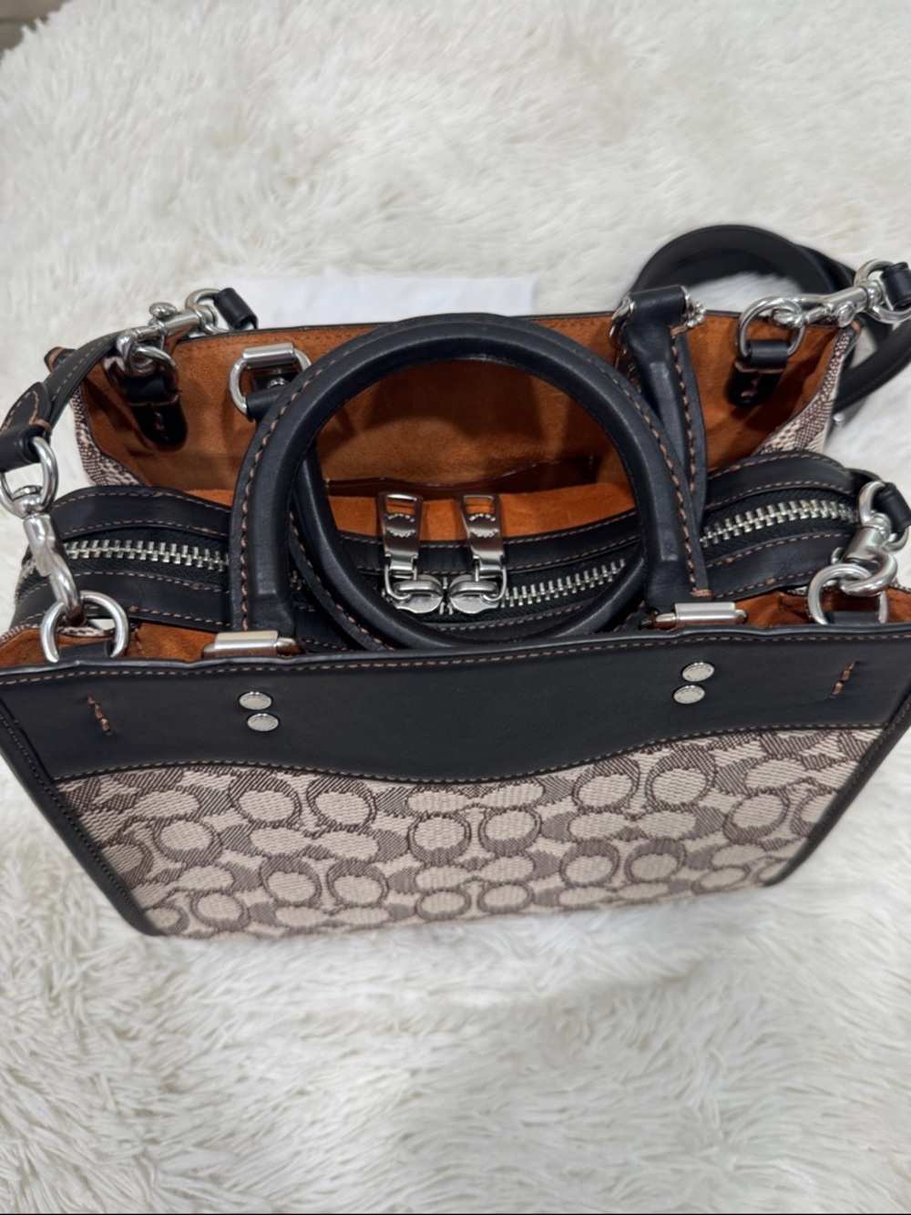 Coach Brown Signature Rogue 25 - Picture 8 of 9